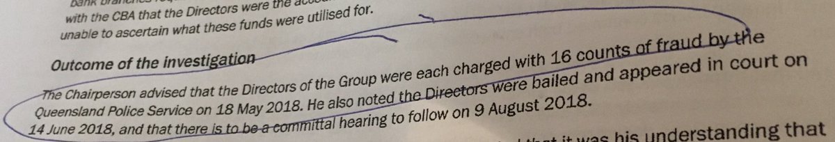 liamiwalsh's tweet photo. ASIC bans Qld trio behind ATM investment scheme OneCash. Trio can’t run corporations - and creditors meeting note (below) reveals they face fraud charges. 

Their lawyers say trio will defend charges &amp; are innocent of serious allegations by liquidators.

https://t.co/XjdjaM4v3t https://t.co/zQIqsppTvD