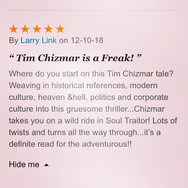 SpookyNinjaKtty's tweet photo. Reviews coming in for the audio book #SoulTraitor read by #MikeHacker avail now!! https://t.co/Ow2Y8Oyi8n