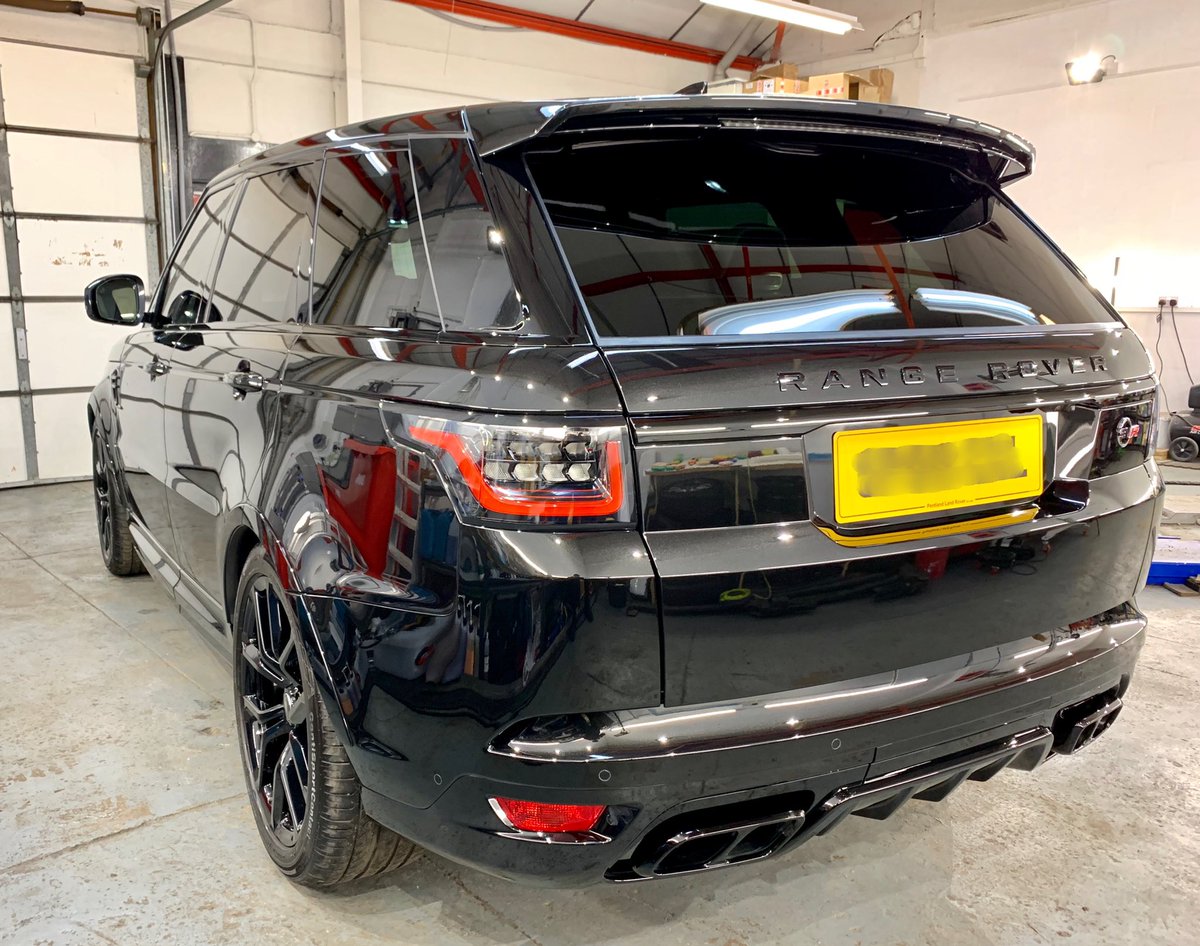 ARDetailing1's tweet photo. Range Rover sport svr following a new car detail. #detail #detailing #car #cardetailing #glasgow #scotland #rangerover #sport #svr #black https://t.co/HZSdHDCaXB