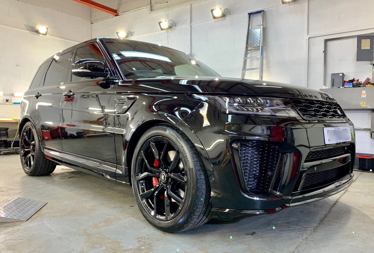 ARDetailing1's tweet photo. Range Rover sport svr following a new car detail. #detail #detailing #car #cardetailing #glasgow #scotland #rangerover #sport #svr #black https://t.co/HZSdHDCaXB