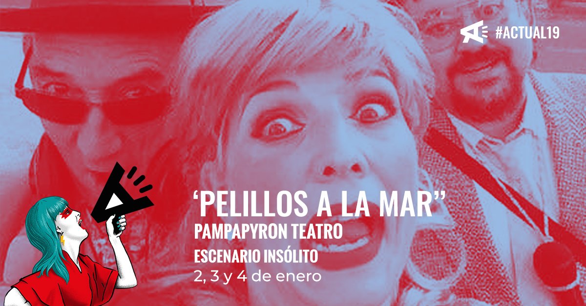 ActualFestival's tweet photo. Este #Actual19 pásate por el salón de belleza con "Pelillos a la mar", donde Julio comenzará ha cuestionarse su placentera existencia. #TeatroInsólito.

🗓 Miércoles 2, jueves 3 y viernes 4 de enero. Latorre peluqueros.
🎟 Oficina @lariojaturismo
📢 https://t.co/h4Zkykp9dQ https://t.co/AFQWIYipd0