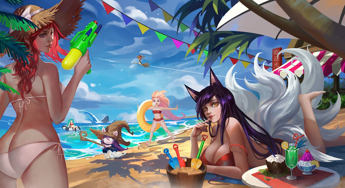 Ant on Twitter: League of Legends Pool Party. by Junqi Mu. 