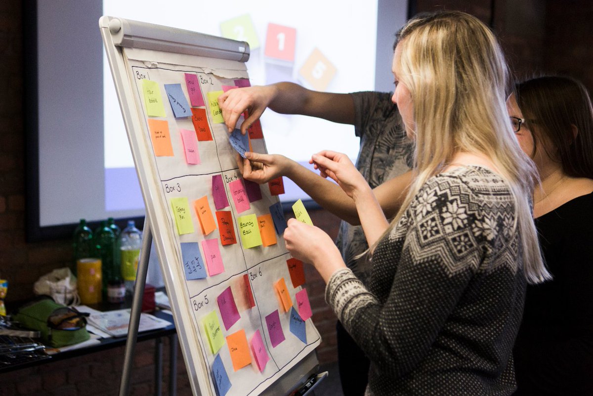 A group of teachers take part in our Mystery Boxes challenge