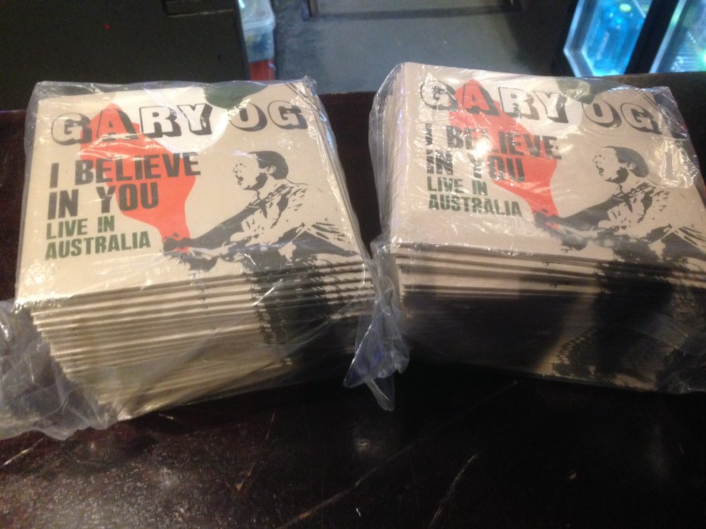 kellysglasgow's tweet photo. The new @garyogmusic EP has landed at the pub and is on sale as of right now for £8 folks !!!! #rebels #ibelieveinyou #TRC https://t.co/dxFpxUkvOw