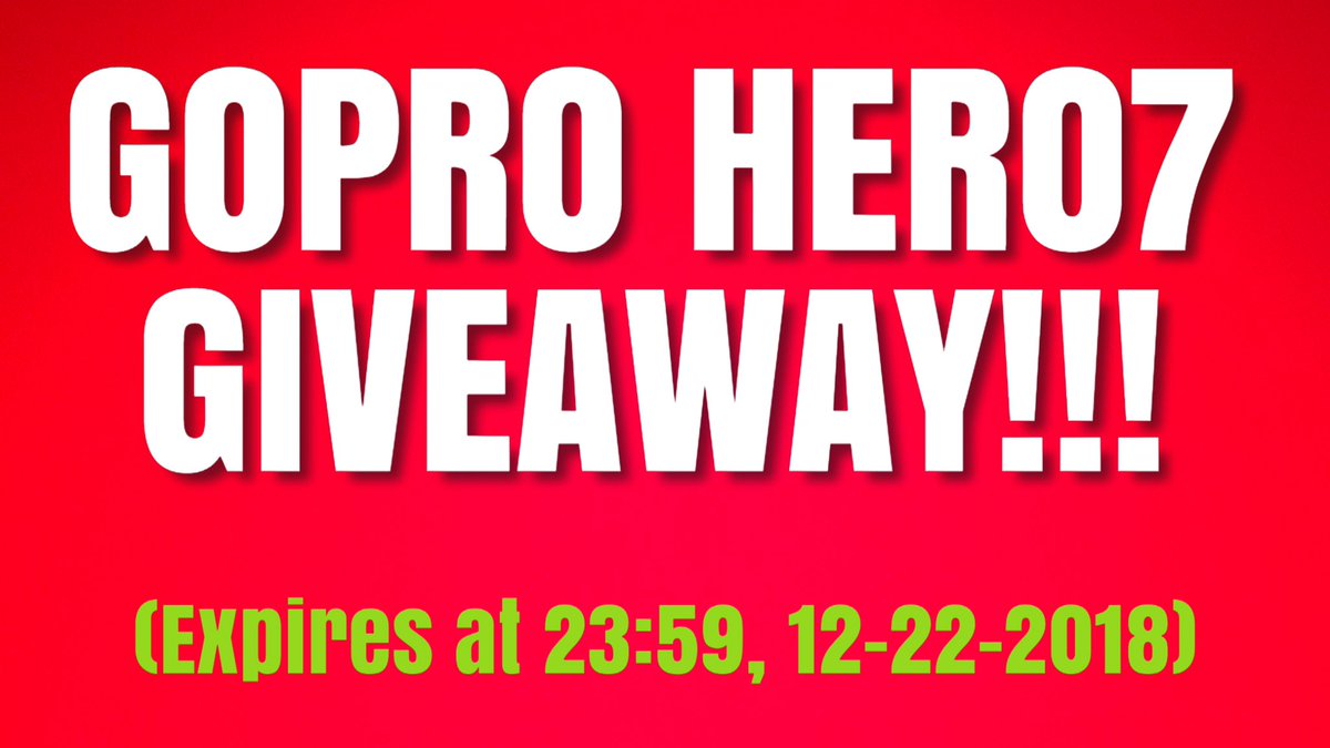 This is a bona fide @GoPro HERO7 giveaway. Check it out on my channel :-) youtu.be/lnWakSpILww #giveaway #happyholidays #merrychristmas #GoProMillionDOllarChallenge