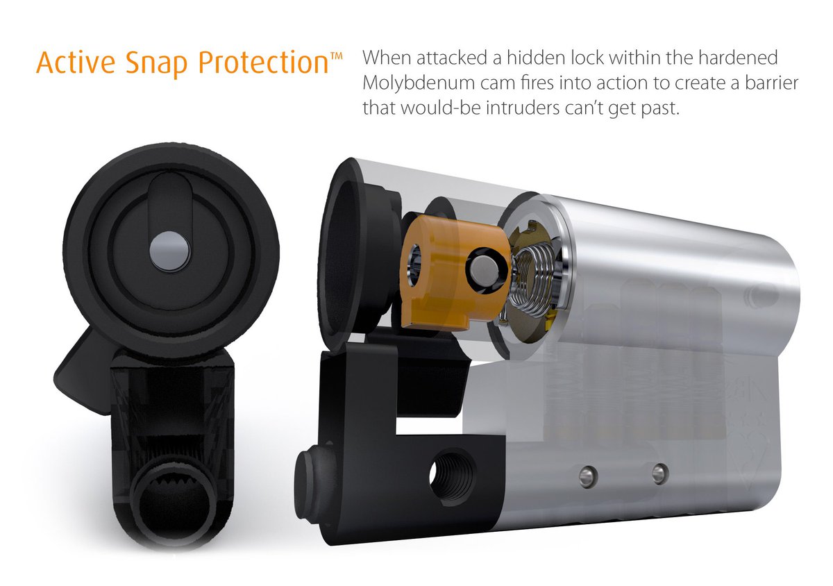 avocetabs's tweet photo. ABS 3 star and diamond grade locks feature Active Snap Protection. When attacked Active Snap Protection fires a hidden lock to create a barrier that keeps the door locked and your home safe! #LocksWithHeart #ActiveSnapProtection https://t.co/xu8nSmxo8Z