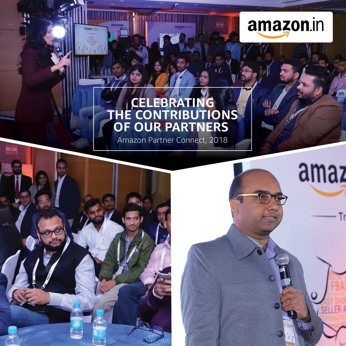 AmazonNews_IN's tweet photo. We wouldn’t be here today without our trusted ecosystem of partners. Here's how we celebrated the contributions of our Service Provider Network, Amazon Trained Ecommerce Specialists & Affiliate Partners in enabling seller success at #AmazonPartnerConnect on Dec. 14th @amazonIN https://t.co/zwlQTkgY2W