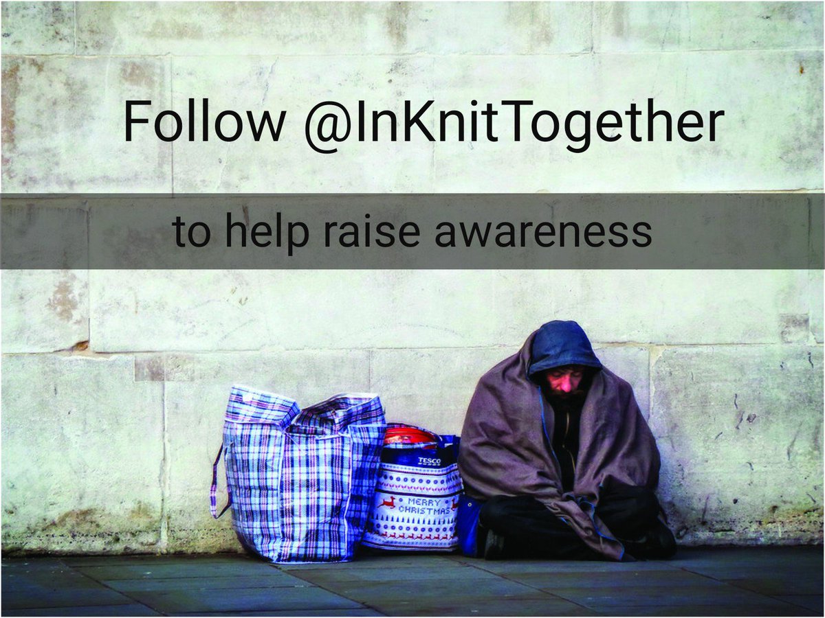 InKnitTogether's tweet image. We are so close to 1000 followers! 

Help us to reach our goal to spread awareness of #homelessness by following our page @InKnitTogether 💕 

#Follow #homeless #Helpthehomeless #MondayMotivation #InKnitTogether