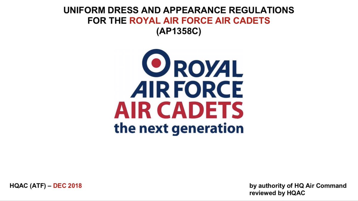 AirCadet101's tweet photo. Have you seen the latest version of AP1358C? Version 3.0 has recently been released! 

Latest updates include introduction of Uniform 3A, updates to Cadet Formal Wear, and Cadet/Staff insignia. 

I will he updating the website to reflect these changes shortly! https://t.co/Mx9Z63YMVV