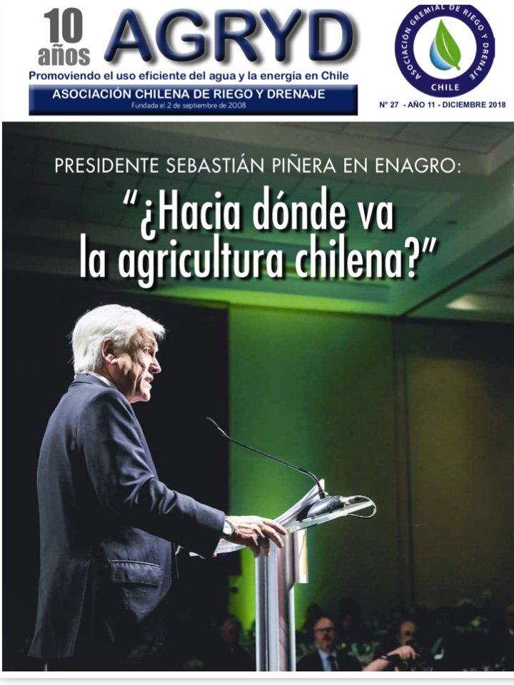 RiegoyDrenaje's tweet photo. Nueva edición de nuestra revista Nº27 ! Entra acá https://t.co/w3nkHlwWcF #agryd https://t.co/b5Hi3acqKr