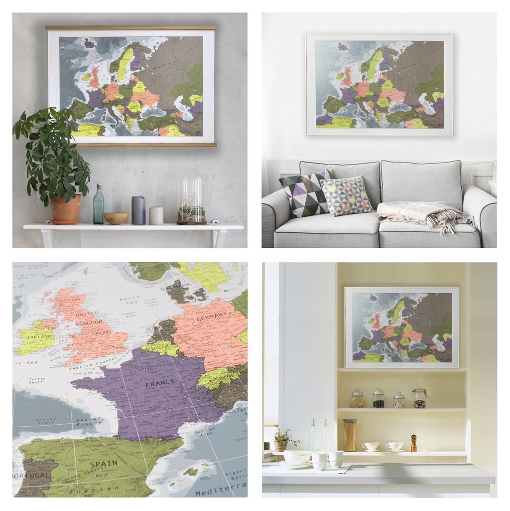 Futuremaps's tweet image. Forget brexit and look at Europe in a positive light with our stunning art quality map of Europe. An information-rich reference map sure to dazzle and delight the europhile! What's the capital of Lichtenstein anyone? 
#europemap #mapgift #loveeurope

👉 buff.ly/2CfhClV