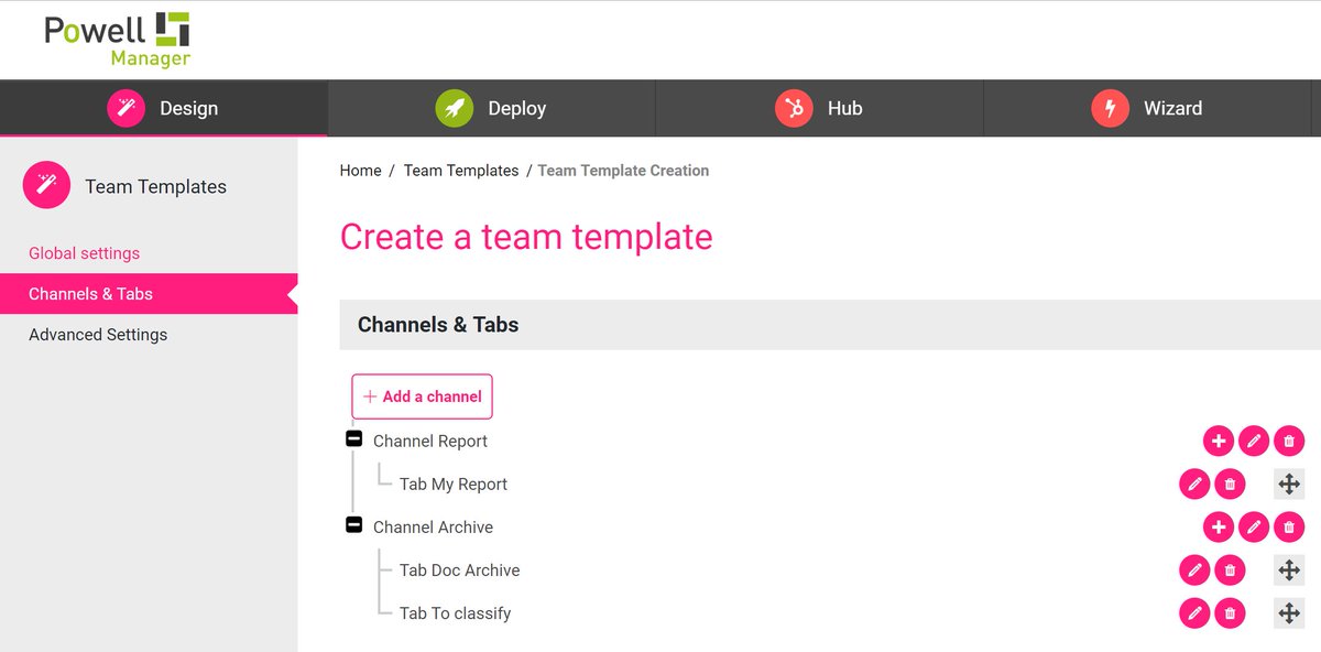 raphael_pannier's tweet photo. We are proud to announce that Powell Manager @Powell365News now integrates the templatization of your #MicrosoftTeams spaces (Team + #OfficeGroups + #SharePoint). 
That's the end of the anarchy of #MicrosoftTeams ;) Governance is life !!! https://t.co/QQg9yfjT5S