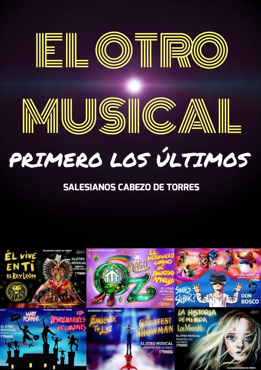 AlcaldeCabezo's tweet photo. "El Otro musical: Primero los últimos" de @SalesianosCAB incorpora a @FUNDOWNMURCIA @AstradeRMurcia y al Centro Social de @CabezodeTorres junto con los alumn@s de Infantil, Primaria, ESO y Aula Abierta en un ejemplo de integración social en el entorno. https://t.co/B6m3ogSVPR https://t.co/9PPbkX4c2v