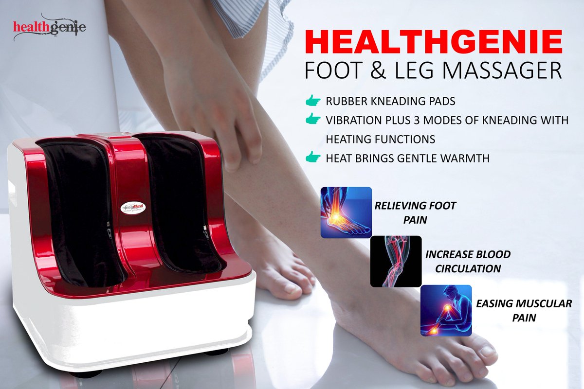 HealthGenie's tweet photo. #Healthgenie #Foot & #Leg #Massager, comes with kneading and heating functions. Promotes blood circulation and relieves tiredness due to strong massaging.
For details visit : https://t.co/UrUIatdgCp
#massagers #footmasaggers #legmassagers #healthcare #fitness #healthylifestyle https://t.co/xwy19h14Ls