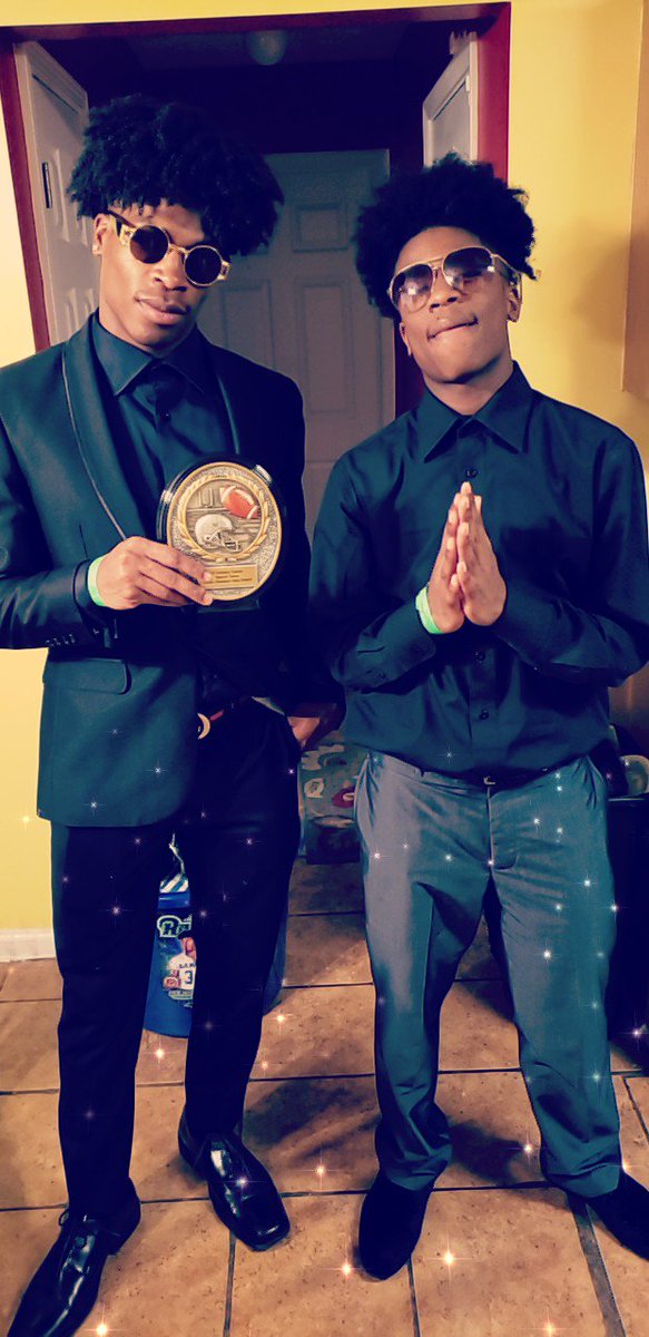 MissAGarrett2's tweet photo. "Arabia Mountian football banquet" Just remember this face, cause you will see it again.  👀. Proud of you son. #MyMVP #3 #Deebiggestfan @Dee_To_Clean https://t.co/DmjXbwntmR