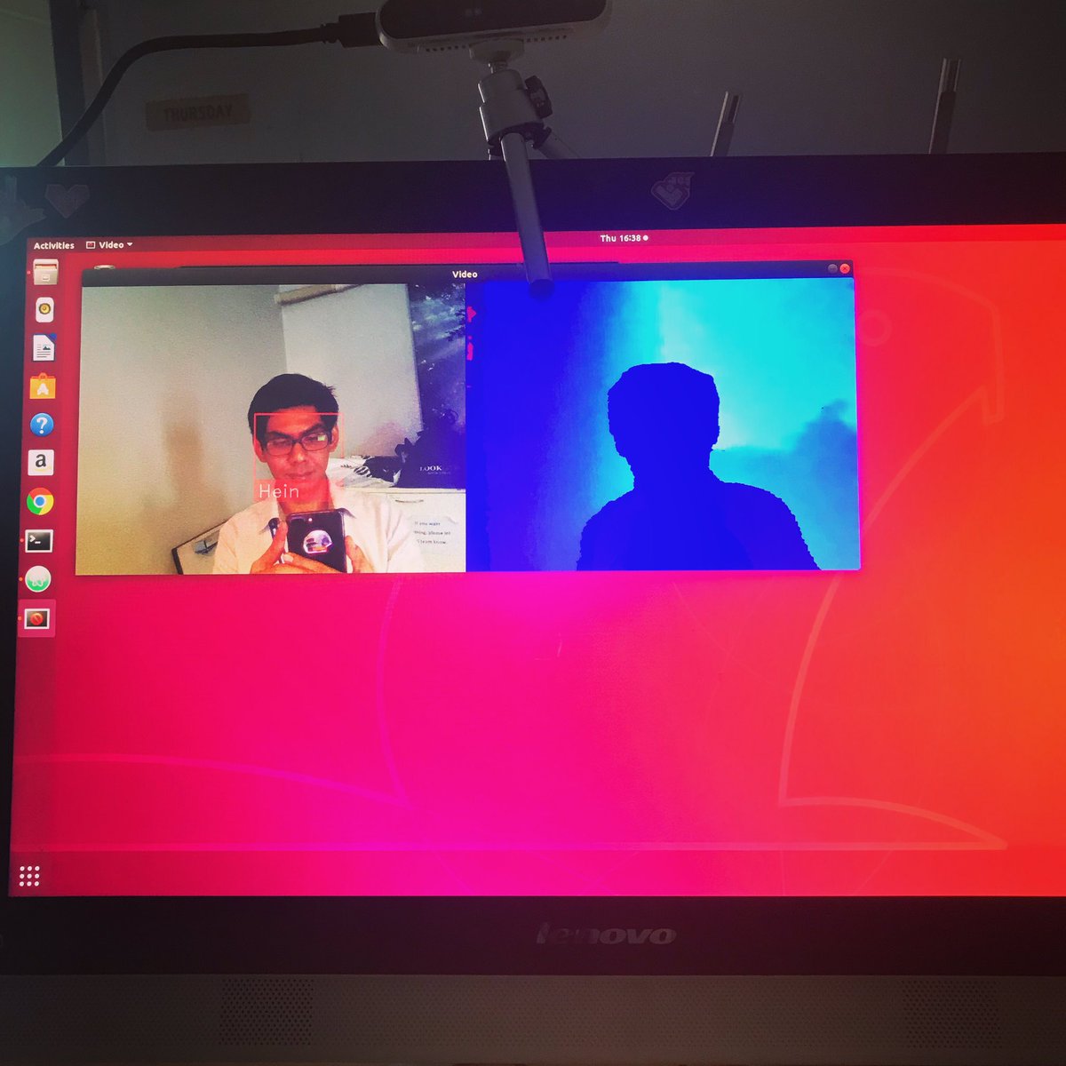 AungThuHein1's tweet image. Face Recognition with #IntelRealSense #developerart #innovator #TrendsDigital