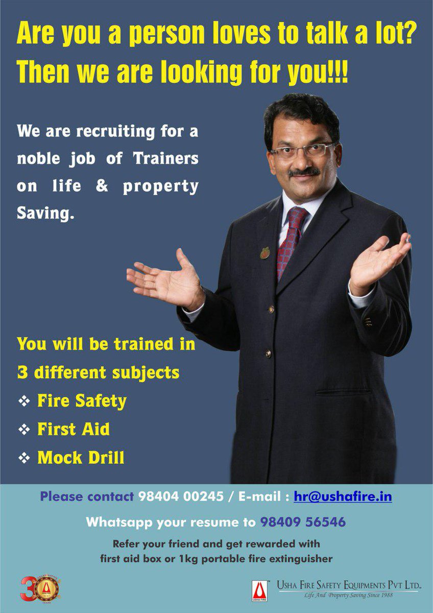 Usha Fire Safety Equipments Pvt. Ltd., (UshaFire) Twitter