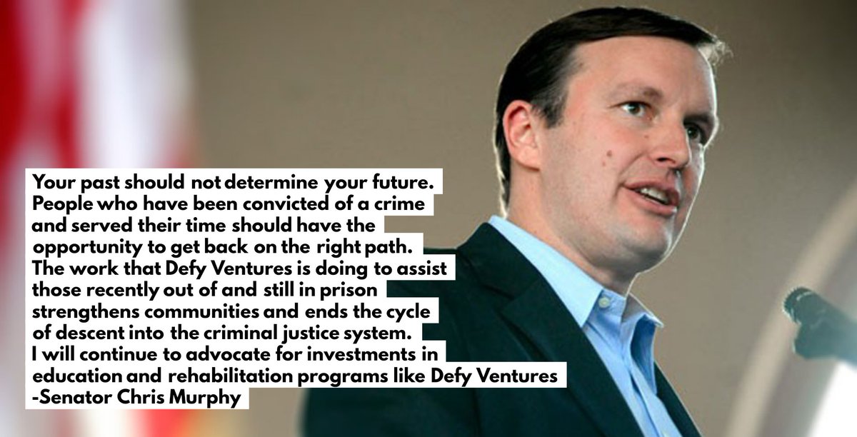 NyDefy's tweet photo. Our last in prison event for #2018 also kicks off our 2nd cohort at York Correctional Facility in Niantic, CT. We want to thank @ChrisMurphyCT for his words of support for #DefyVentures and second chances for systems affected and incarcerated people! https://t.co/kPhl36FL2g