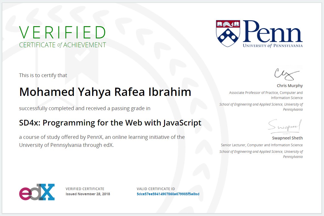 Edx certificate