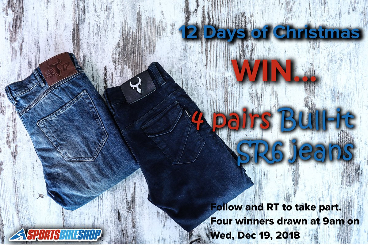 Today, we bring you a choice of Christmas prezzies 😁 We've got four pairs of Bull-it SR6 jeans to give away, with a simple follow ar RT of this post. Winners chosen at 9am tomorrow, and your choices are... bit.ly/Bull-ItEasy or bit.ly/Bull-ItLadies