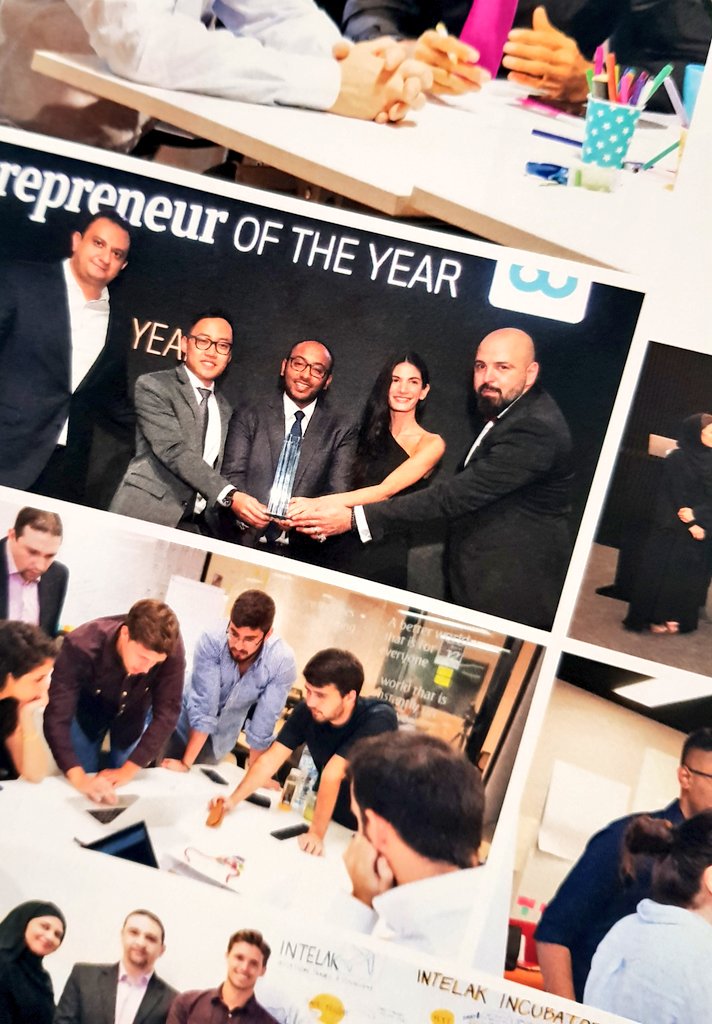 thisisaby's tweet image. Leafing through #Intelak's Impact Report--and found a picture of  @wissamyounane with the team of the Intelak-incubated startup, The Concept, a winner at @EntMagazineME's #AgilityAwards this year! #dubai #uae #entrepreneurs #startups