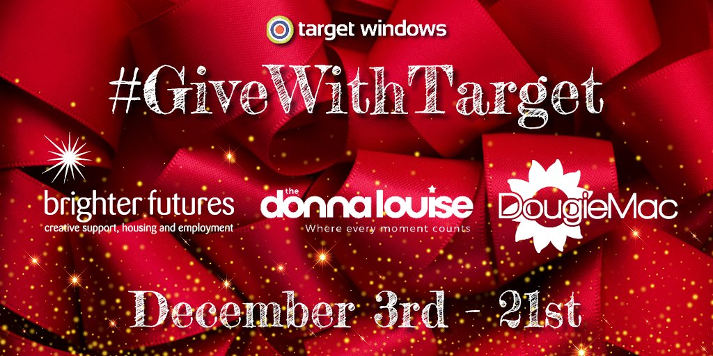 Target_Windows's tweet photo. As part of our Christmas campaign, we're aiming to raise £500 for @DougieMacStoke via our social media channels. ✨ Watch this space for updates this week. #GiveWithTarget https://t.co/slhfjPyvEj