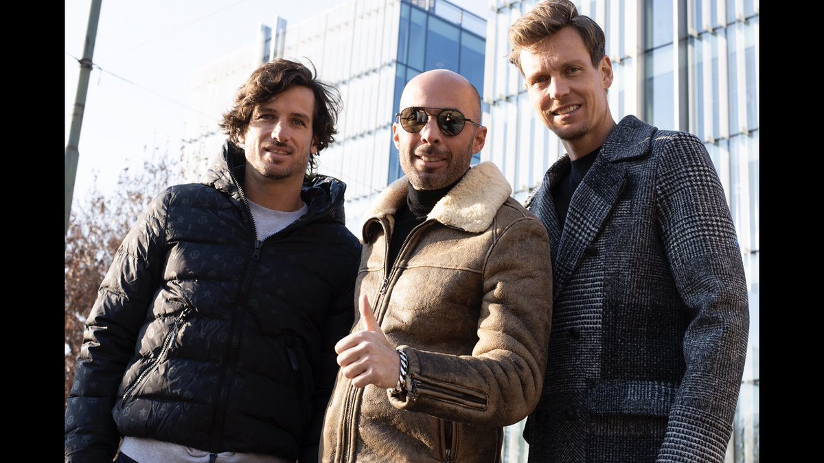 Hydrogenjeans's tweet photo. Tomáš Berdych and Feliciano Lopez the new face of Hydrogen Tennis team 2019! #tennis #hydrogen #felicianolopez #tomasberdych #lopez @feliciano_lopez @tomasberdych https://t.co/CK4APQQ02v