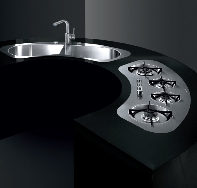 Tao Hobs ,curved flush and built-in hob by Barazza