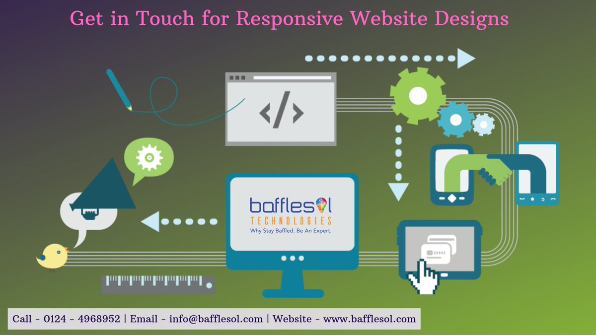 BaffleSol's tweet photo. Are you looking for #ResponsiveWebsiteDesigning and Development Services?
Call us at 0124 – 4968952 or drop a mail at info@bafflesol.com
Or Visit - https://t.co/JGzMYHOUDz
#websitedesigning #websitedevelopment #webdevelopment #responsivewebdesign #whystaybaffled @Bafflesol https://t.co/8k6TwDSdUn