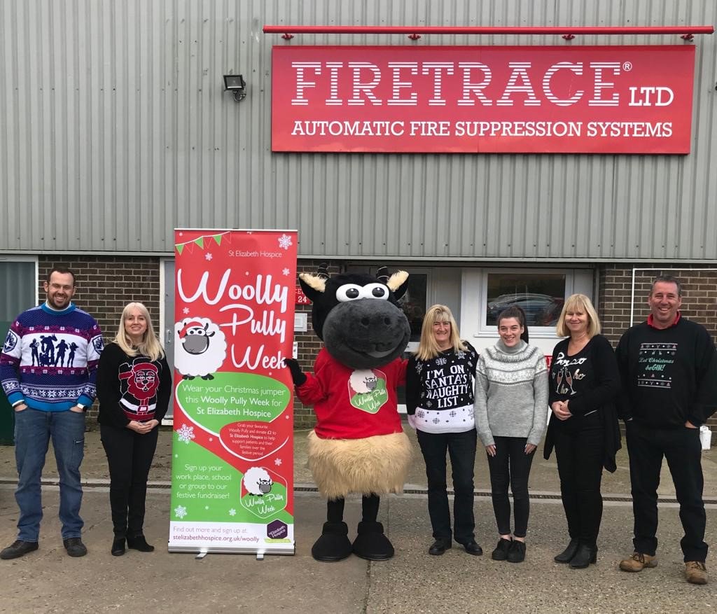 firetrace_uk's tweet photo. Back to wearing our uniform for the last week of work before Christmas! 
Thank you to all who donated and supported #Woollypullyweek to help raise funds for @StElizabethHosp https://t.co/27wZMokzVg