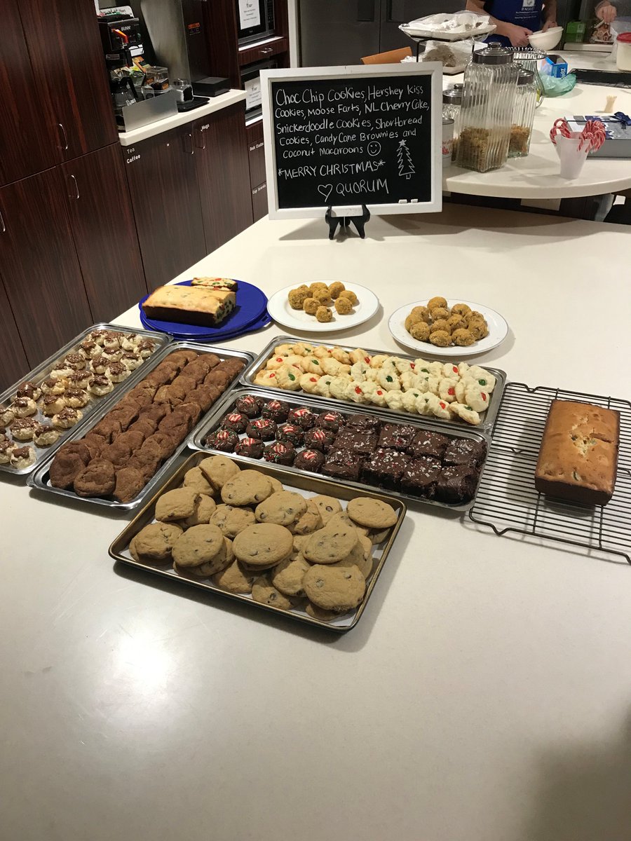 QuorumDMS's tweet photo. Volunteering warms our hearts! Team members from our St. John's office spent their Friday night baking cookies at the Ronald McDonald House. #LifeattheQ #MondayMotivation https://t.co/XMTFzjp6sf