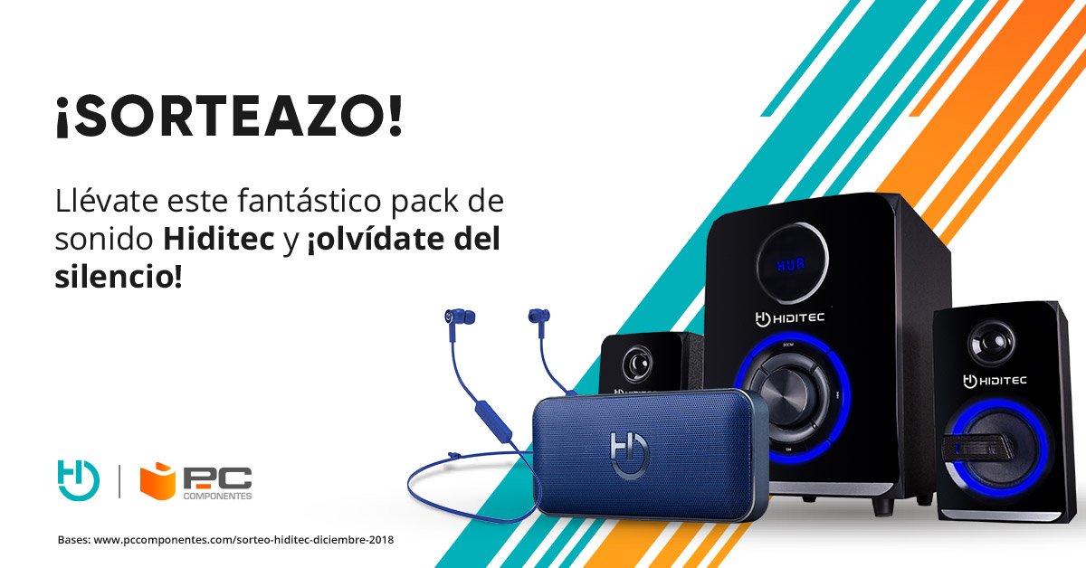 pccomponentes's tweet image. 💥SEGUIMOS DE SORTEAZO💥

Llévate este pack de sonido Hiditec! Sólo tienes que:
- Hacer 🔁
- Seguir a @pccomponentes 

Mucha suerte!!