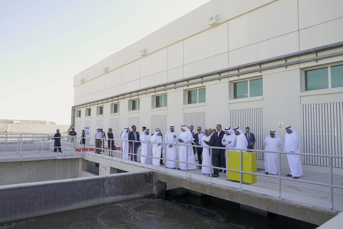 In the presence of HE Mohamed Khalifa Al Mubarak, Chairman of #TDIC, and HE Abdulla Ali Musleh Al Ahbabi, Chairman of @ADSSC_AD, TDIC launched the second Sewage Treatment Plant, which is considered the biggest on #SaadiyatIsland to date