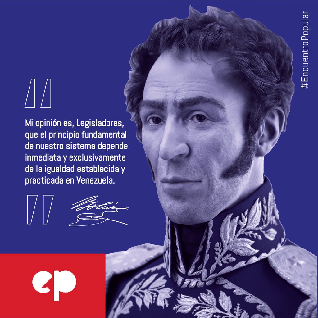 JauaMiranda's tweet photo. Padre nuestro Simón Bolívar, Padre nuestro Libertador de la Patria Grande. Seguimos empeñados por el sendero que tú nos señalaste de Independencia, Igualdad social y unión suramericana. Tu genio, tu grandeza, tus ideas viven en el pueblo que siempre vencerá. https://t.co/Uz5MsUtcZF