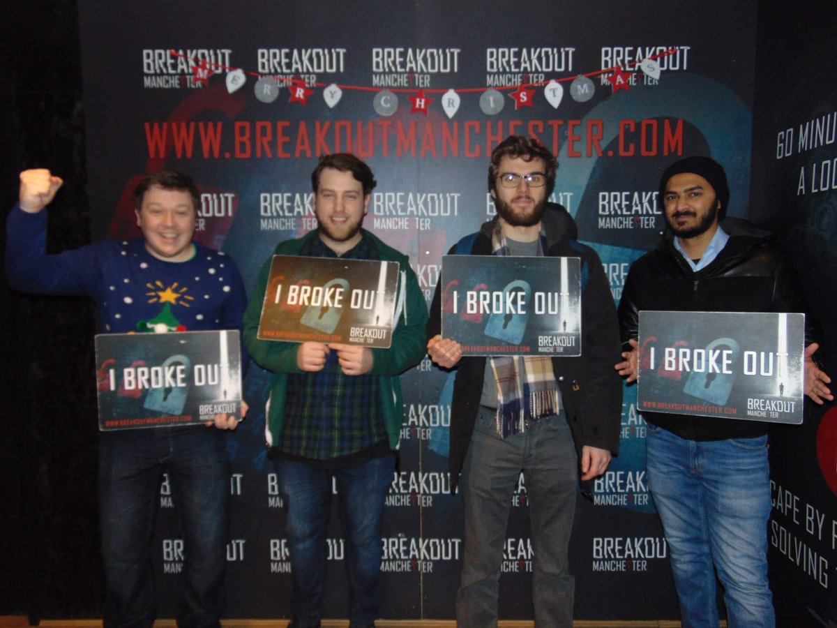 openshadow's tweet photo. Both Openshadow teams were successful in escaping last Friday! #webrokeout 🔏
Thanks to @breakoutmcr for a fantastic afternoon! 😁👍 https://t.co/TPBdmhtV8w