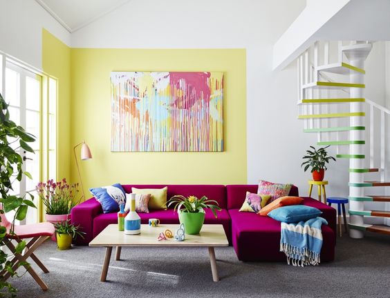 McDonnellPaints's tweet photo. How great is all this colour in this living room! If you want to add some colour in to your home why not pop in to one of our stores and speak to a Colour Consultant for some expert interiors advise #BecauseColourMatters #WeKnowMore https://t.co/3AZj9Qtr7a