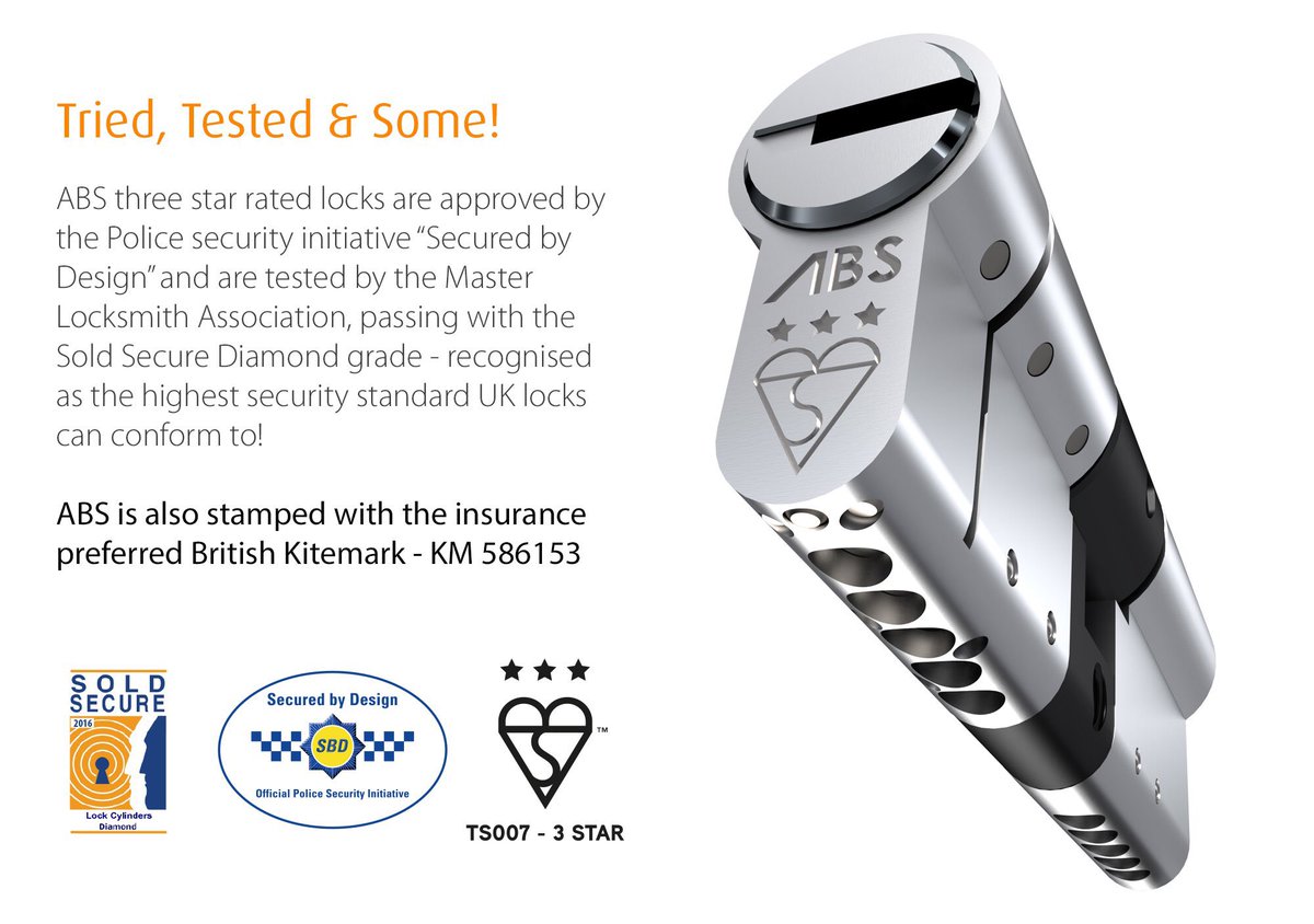 avocetabs's tweet image. ABS ultimate and attack series locks are awarded with the highest UK lock standards available. Upgrade your home security today! #LocksWithHeart #SoldSecure #SecuredByDesign #KitemarkStamped