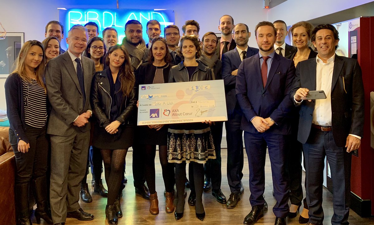 « Nos rendez-vous ont un super pouvoir ! » réalisée conjointement par #AXAPrévoyanceetPatrimoine idf &amp; #AXAAtoutCoeur : Opération réussie !
1800 € versés aujourd’hui à l’association <a href="/MakeAWishFrance/">Make-A-Wish France</a> 
<a href="/AXAFrance/">AXA France</a>
<a href="/hedwigef/">Hedwige Carré</a> <a href="/Karinemalca02/">Karine Malca</a> <a href="/raphael_benda/">Raphaël BENDA</a>