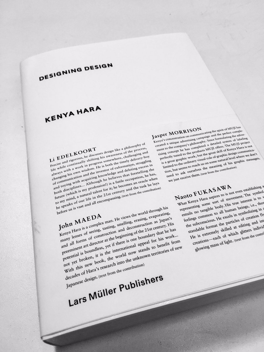 joseph_kes's tweet image. Got my hands on Designing Design of Kenya Hara 🥳 The benefits of being around so many designers! #design #kenyahara #delftdesign