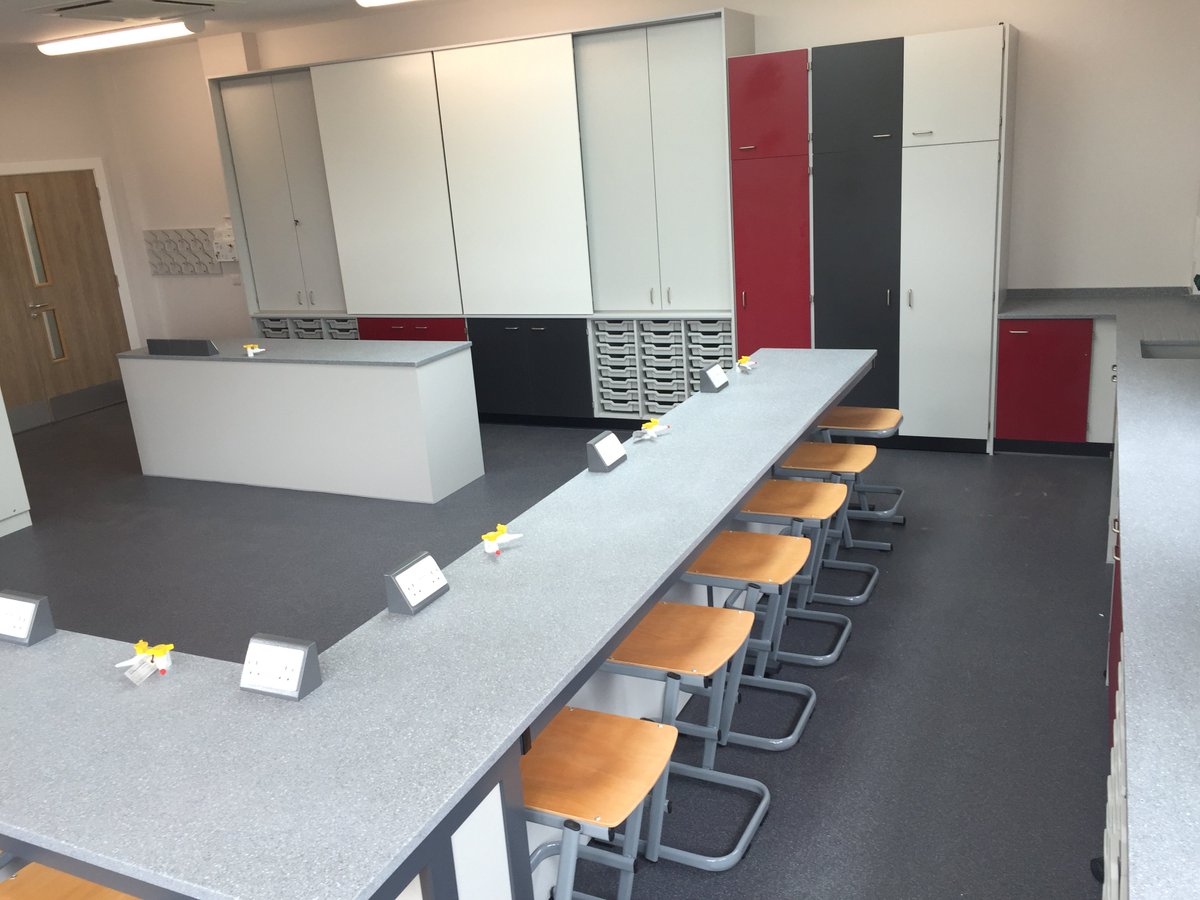 spaceformegroup's tweet photo. Science Lab project completed by @Klick_Education - using @spaceformegroup Cantilever Stools. You can read more on the case study on the link https://t.co/e4e6QInoeZ https://t.co/05KN7tW9Hc