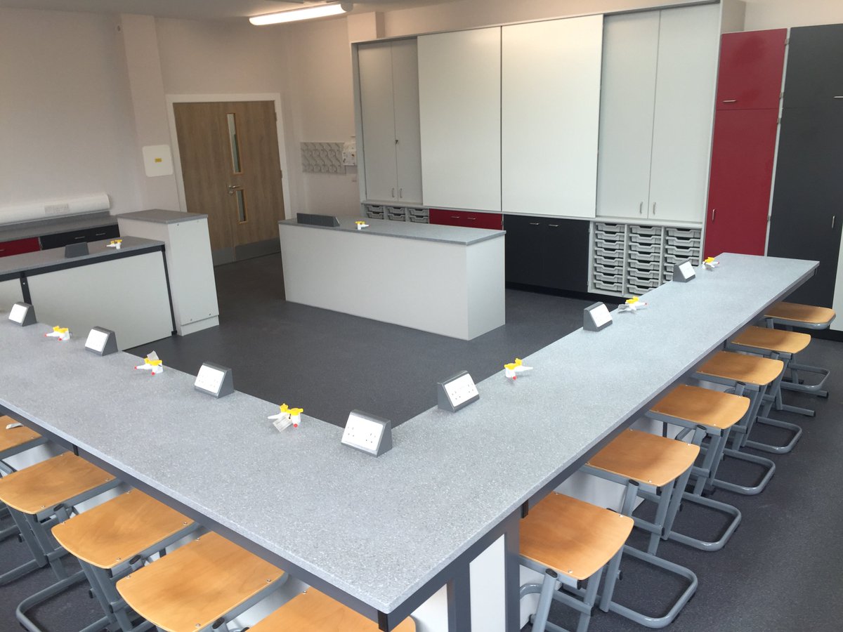 spaceformegroup's tweet photo. Science Lab project completed by @Klick_Education - using @spaceformegroup Cantilever Stools. You can read more on the case study on the link https://t.co/e4e6QInoeZ https://t.co/05KN7tW9Hc