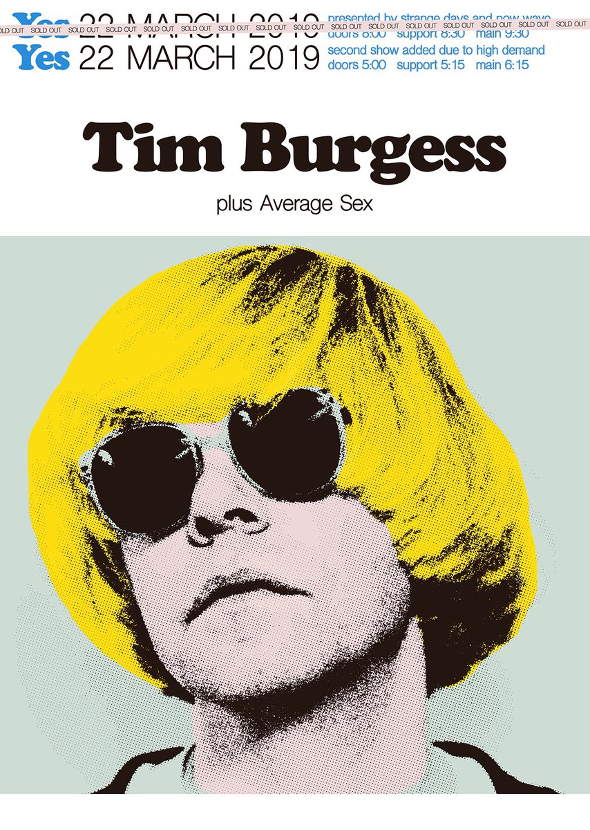 StrangeDaysLv's tweet image. Tickets for @Tim_Burgess’ second show at @yes_mcr on 22 March are running VERY low.

Last few available via @seetickets