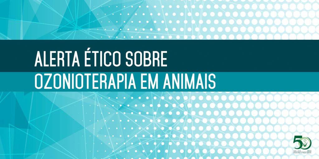 ⚠ A #ozonioterapia para fins de tratamento ainda é desprovida de comprovação científica e, por enquanto, não tem seu uso permitido na prática clínica de animais. 👨‍⚕👩‍🔬 Veja artigo do presidente da Comissão de Ética e Legislação do CFMV sobre o assunto: goo.gl/TEF3Pf