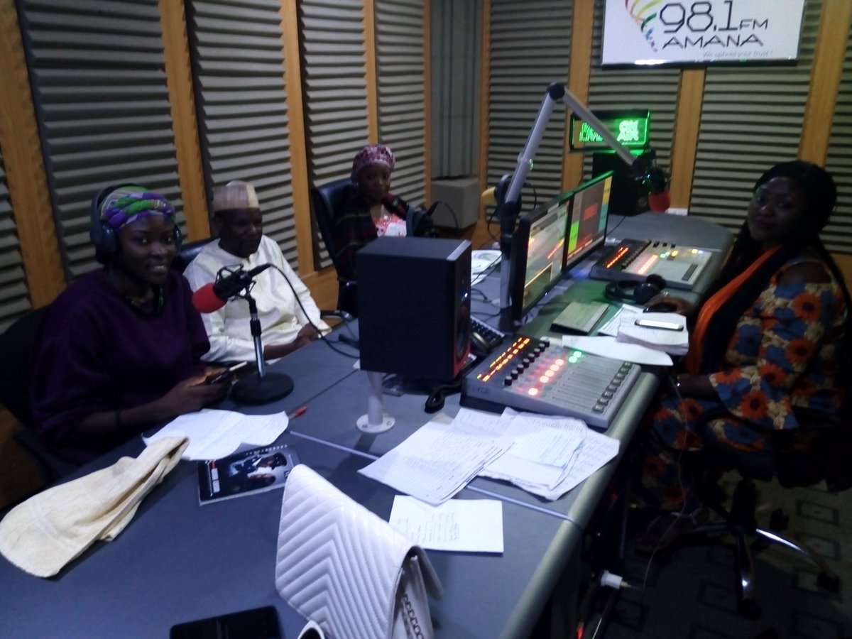 GombeNoa's tweet photo. Happening now live radio talk on the benefits of voters education at Amana FM Gombe State https://t.co/9uyuosm2SB