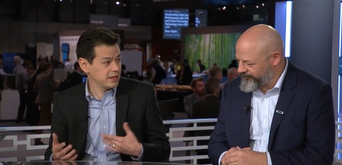 HPE_labs's tweet photo. Watch Labs' @KirkBresniker and @junglainc's @claraya talk about Memory-Driven Computing's effect on genomic data science. https://t.co/JsdaR3Aewc https://t.co/3mAAwLcV3s