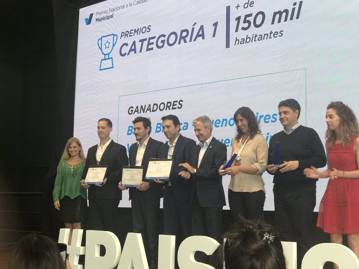 sabina_wirsky's tweet photo. Entre más de doscientos municipios, @MunicipioBahia obtuvo el Premio Nacional a la Calidad Municipal. Es el resultado del trabajo en equipo coordinado y sostenido. Una vez más,  felicitaciones a todos los bahienses! https://t.co/ESyJlMfiX0