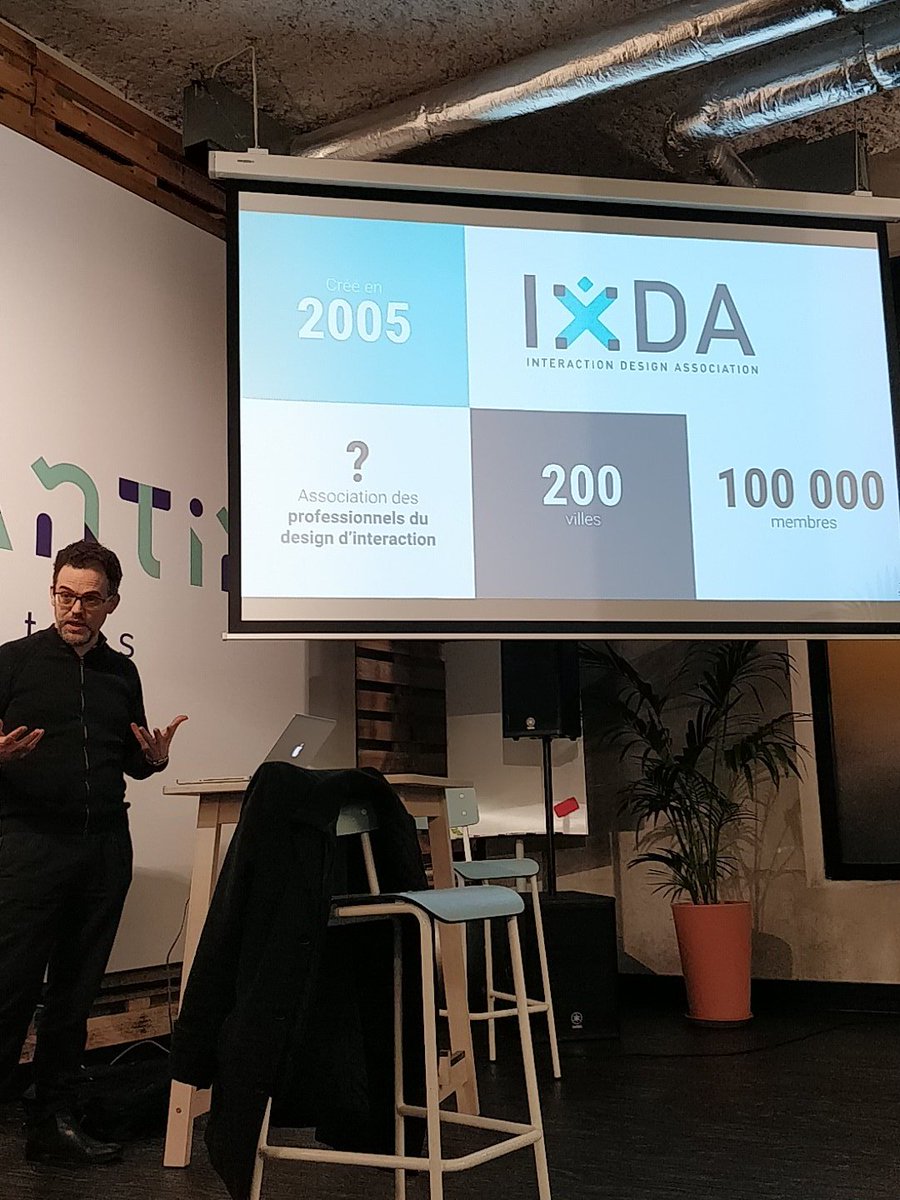 FlavienAuffret's tweet photo. Launch of Nantes' @IxDA ! Nice to keep the #interaction18 vibe alive ! 😁
#ixdaNantes #ixda https://t.co/PdoZoxVViW