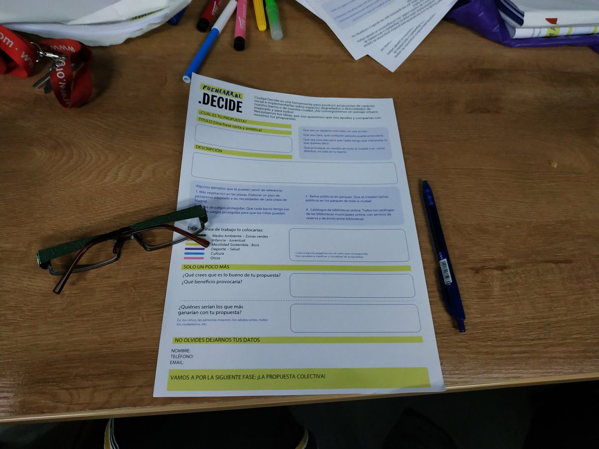 CiudadDecide's tweet photo. Momentazo propuestas... 😇✍️🙌

#propositona #fuencarraldecide #decidemadrid https://t.co/r5vh8yV0u3
