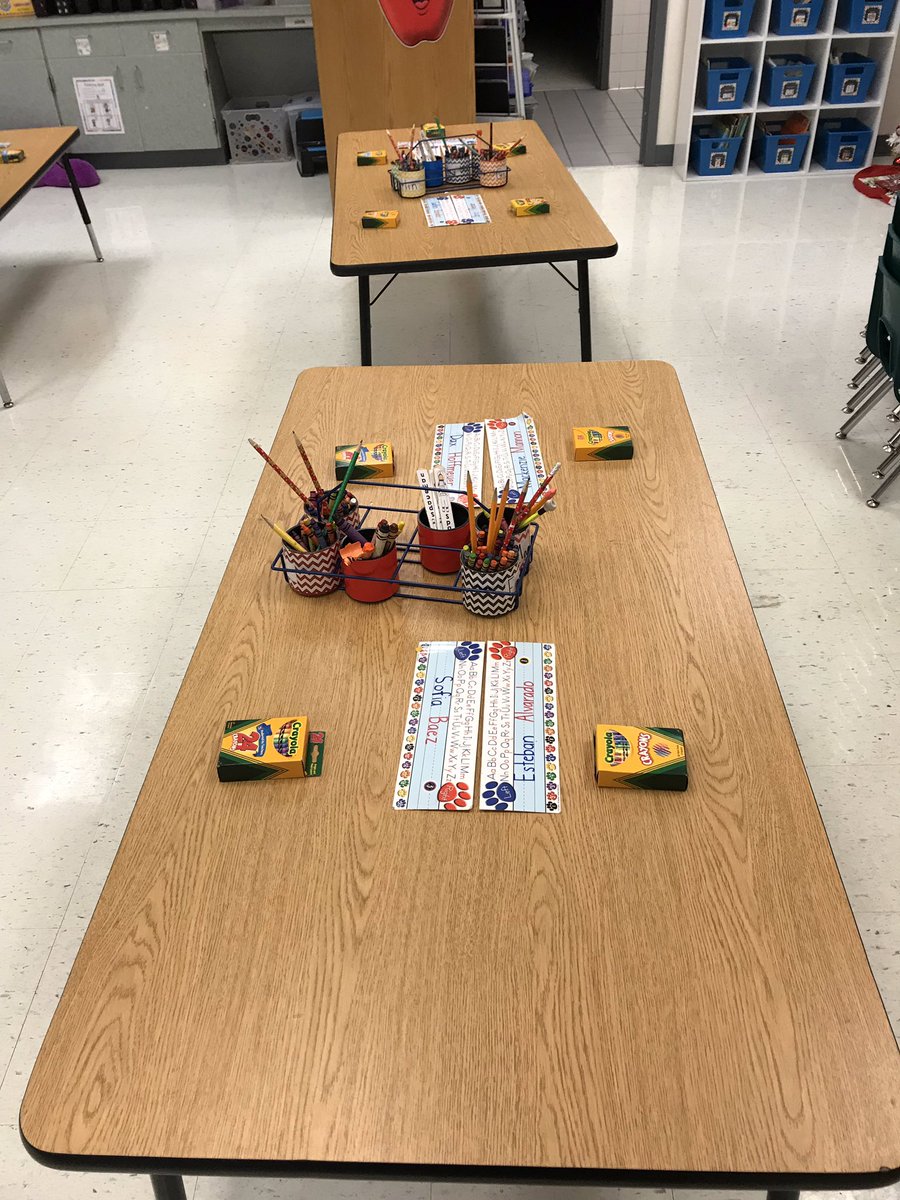 morganrbrown123's tweet photo. My students walked in to an exciting surprise from our elf this morning! They’ve received new erasers, pencils, and now crayons. I wonder what else Chippy will bring! ❤️ #kindergarten https://t.co/mzC6pdqxFD