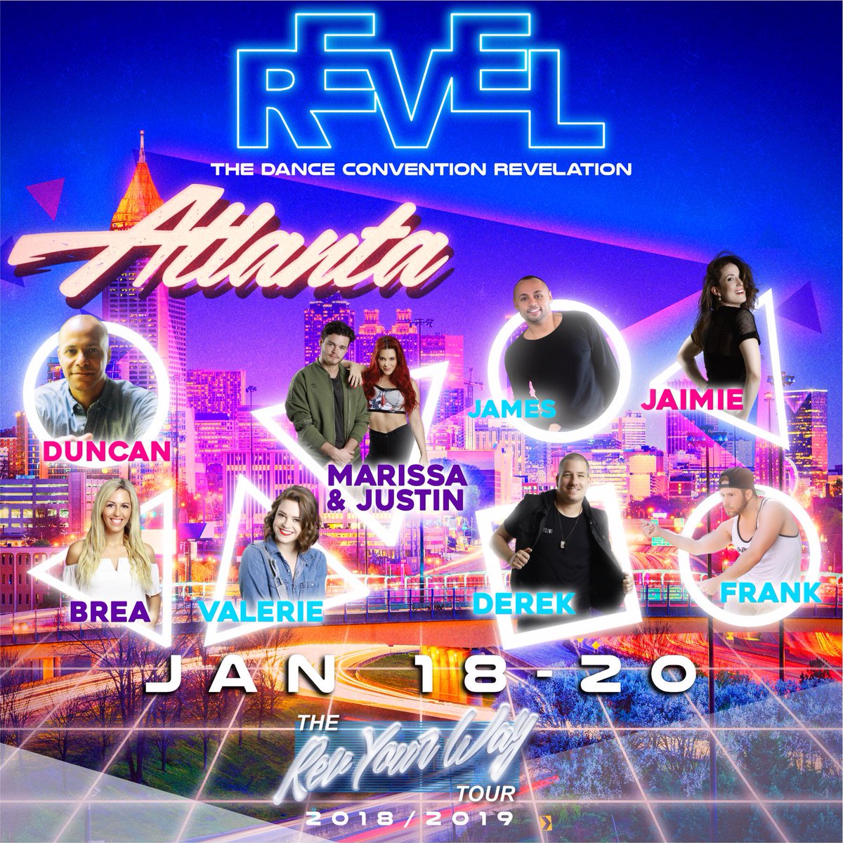 ATLANTA! Convention almost SOLD OUT! Some competition availability. Here is your faculty line-up! EARLY BIRD ENDS TOMORROW! 💓 register at dancerevel.com today!